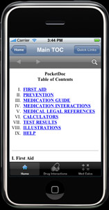 PocketDoc - Table of Contents